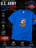 250th Anniversary Patriotic T - This We'll Defend - Eagle - Blue