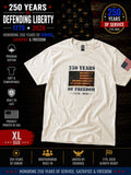 250th Anniversary Patriotic T - 250 Years of Freedom