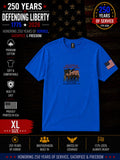 250th Anniversary Patriotic T - Defending Liberty - Flag